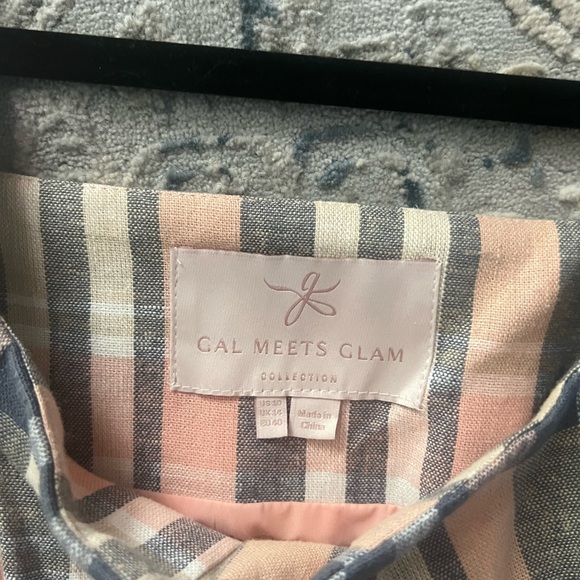 Plaid Sleeveless Dress with Belt - Picture 2 of 2